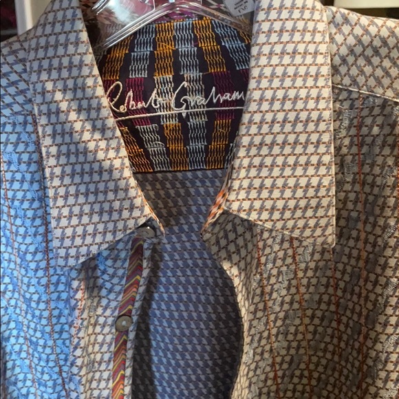 Robert Graham Large Button Down, detail stitching - Picture 6 of 6